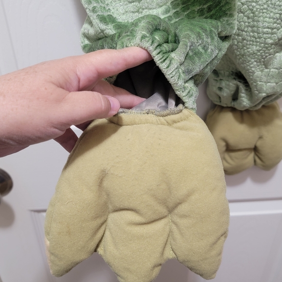 VTG Dinosaur Green Dragon Tail Claws Costume Dress Up Outfit Sz 4T / 44" Length‎ - Picture 6 of 16